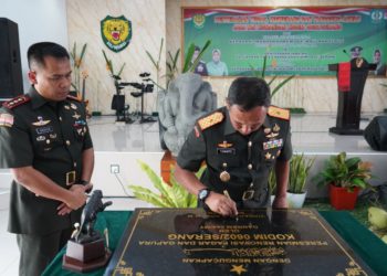 Danrem 064/MY  Pimpin Upacara Penyerahan Jabatan Dandim 0602/Serang